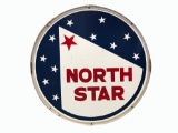 1950S NORTH STAR OIL PORCELAIN SIGN