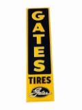 CIRCA 1950S GATES TIRES TIN SIGN