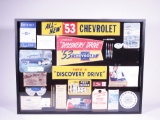 1953 CHEVROLET DEALER PROMOTION & LITERATURE SHADOW BOX