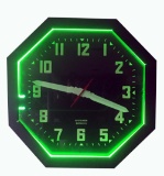 1930S CLOCK BY SAY-IT-IN-NEON COMPANY