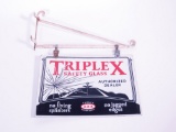 LATE 1920S-EARLY '30S TRIPLE X SAFETY GLASS PORCELAIN SIGN