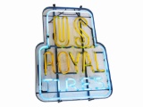 CIRCA 1940S-50S U.S. ROYAL TIRES NEON SIGN