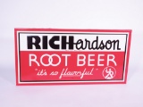 1940S-50S RICHARDSON ROOT BEER EMBOSSED TIN SIGN