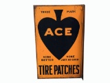 CIRCA 1920S ACE TIRE PATCHES TIN FLANGE SIGN