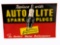 LATE 1930S AUTOLITE SPARK PLUGS TIN SIGN