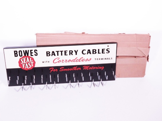 1950S BOWES SEAL FAST BATTERY CABLES DISPLAY RACK