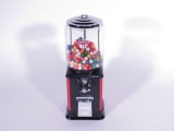 ADDENDUM ITEM - PERFECTLY RESTORED 1940S TOPPER 1-CENT GUMBALL MACHINE WITH GLASS DOME.