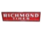 1947 RICHMOND TIRES TIN SIGN