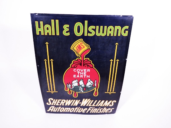 1930S SHERWIN WILLIAMS AUTOMOTIVE FINISHES PORCELAIN SIGN