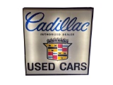 1960S CADILLAC USED CARS LIGHT-UP DEALERSHIP SIGN