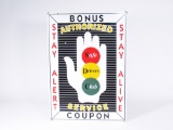 1940S-50S SAFE DRIVERS CLUB PORCELAIN SIGN