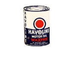 CIRCA 1930S-40S HAVOLINE MOTOR OIL PORCELAIN FLANGE SIGN