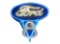 1930S FORD V8 NEON PORCELAIN SIGN