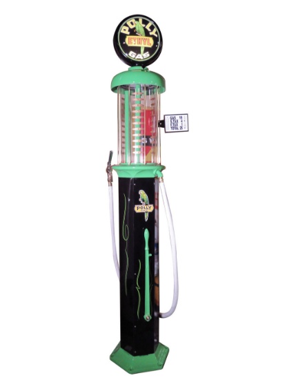1929 POLLY GASOLINE VISIBLE GAS PUMP