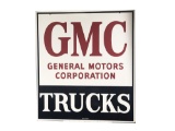 1950S GMC TRUCKS PORCELAIN SIGN