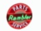 LATE 1950S RAMBLER PARTS-SERVICE PORCELAIN WITH NEON SIGN