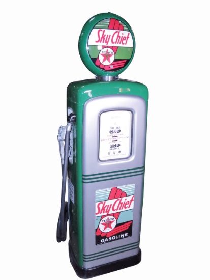 1952 TEXACO OIL SKY-CHIEF GASOLINE MARTIN AND SCHWARTZ GAS PUMP