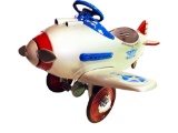 ONE-OF-A-KIND 1941 MURRAY PURSUIT PEDAL CAR AIRPLANE AUTOGRAPHED BY THE ORIGINAL DESIGNER.