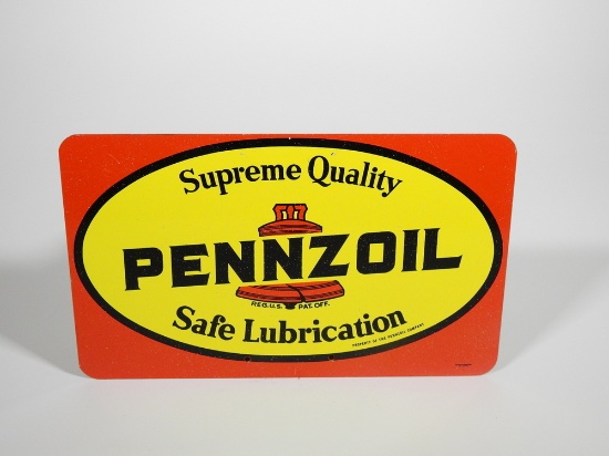 CIRCA 1960S PENNZOIL TIN SIGN