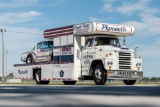 1965 DODGE C500 CUSTOM CAR HAULER WITH 1966 PLYMOUTH BARRACUDA CUSTOM RACE CAR