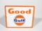 LATE 1950S GOOD GULF GASOLINE PORCELAIN SIGN