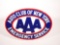 LATE 1950S-EARLY '60S AAA AUTO CLUB  OF NEW YORK PORCELAIN SIGN