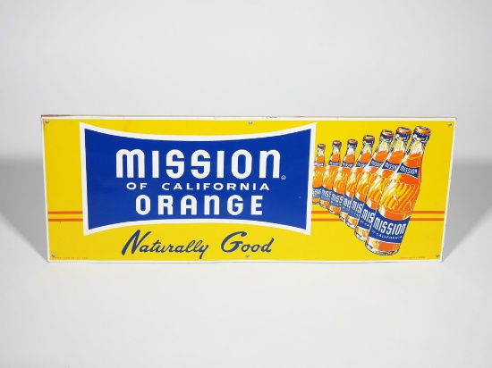 1950S MISSION ORANGE SODA TIN SIGN