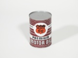 1950S PHILLIPS 66 PREMIUM MOTOR OIL METAL QUART CAN