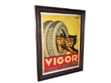 CIRCA LATE 1920S VIGOR TIRES FRENCH POSTER