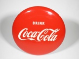 1950S COCA-COLA TIN BUTTON SIGN