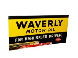 1930S WAVERLY MOTOR OIL EMBOSSED TIN SIGN