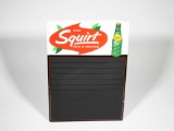 1960S SQUIRT SODA EMBOSSED TIN MENU BOARD