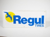 VINTAGE REGUL TIRES SELF-FRAMED SIGN