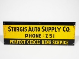 CIRCA 1940S STURGIS AUTO SUPPLY COMPANY TIN SIGN