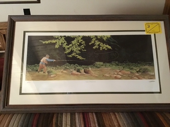 Bob Timberlake framed numbered print Kuralt at Whites Creek North Carolina hospital edition