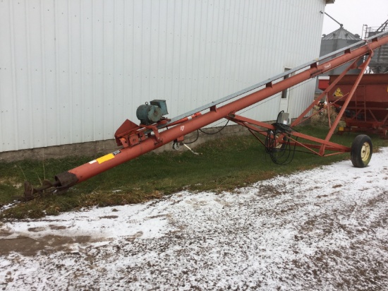 8" x 30' Fertel Auger Electric Motor and PTO