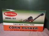 SpecCast Two Row Pull Type Corn Husker 1:16 Scale Resin NIB Box is sun faded and had some damage