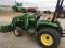 JD 4210 Tractor w/Loader, MFWD Hydro Trans, 695 hrs., (runs but does not drive)