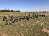 Set JD 3600 Series 5 x 18” & 6 x 18” Plows w/Tandem Hitch w/Harrows