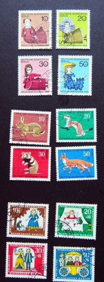 12 Used Berlin Semi-Postals