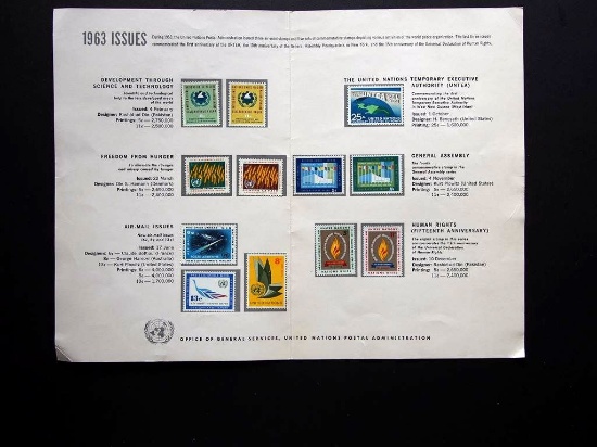 1963 UN Souvenir Folder