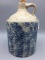 Antique Sponge-ware stoneware jug