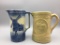 Lot of two early stoneware pitchers
