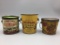 Lot of three early peanut butter advertising tins