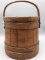 Antique wood Firkin bucket