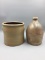Stoneware crock and jug