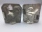 Lot of 2  antique tin chocolate molds