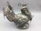 Large antique pewter chocolate mold
