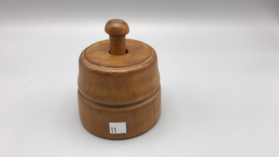 Antique wood butter mold