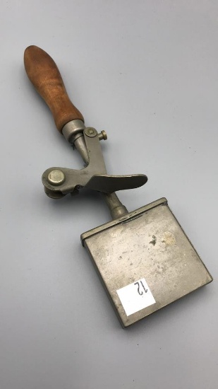 Antique square ice cream scoop